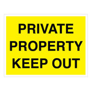 Private Property Keep Out Sign